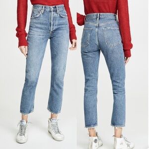 AGOLDE Riley High Rise Straight Crop Jeans sz 27